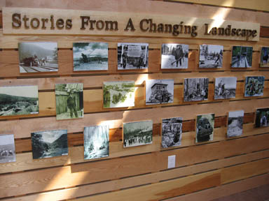 Historical pictures at the White Mountain National <br /> Forest Visitor's Center, on 3 mm Dibond flatbed printed historical pictures